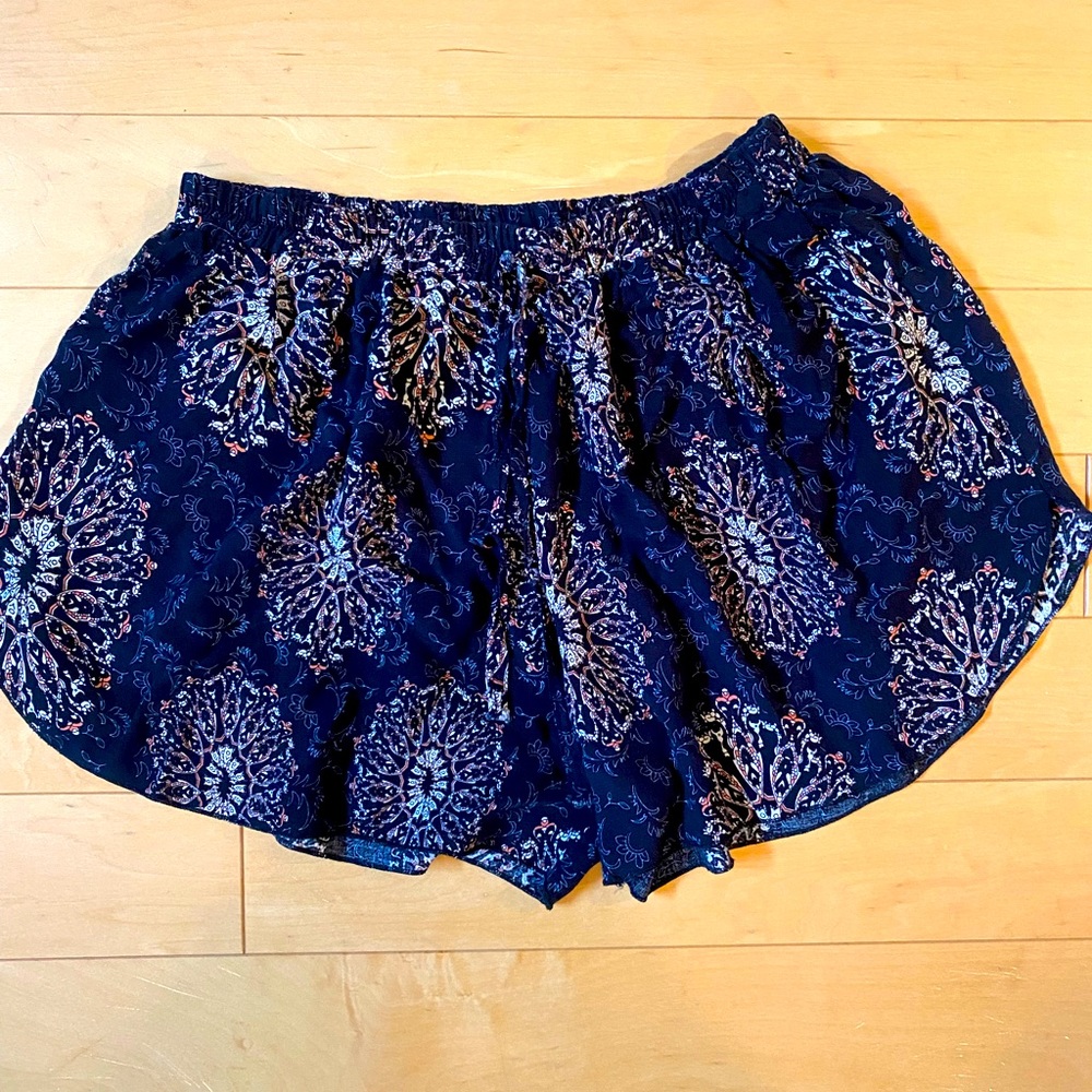 Bohemian Flutter Cotton Shorts